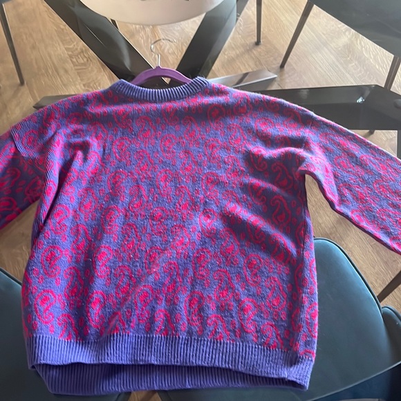 Perfect Funky Indie Sweater to Add A Pop of Color to Any Outfit. | Color: Orange/Purple | Size: S | Pm-59883977's Closet